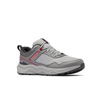 Columbia Plateau Waterproof wasserdichte Trekking Und Wanderschuhe für Herren, Grau (Steam x Mountain Red), 44 EU
