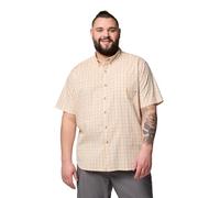 Columbia Rapid Rivers II Kurzarmhemd für Herren, Sand Dune Multi Gingham, Größe L Tall
