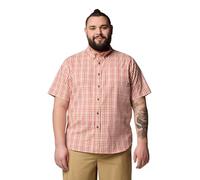 Columbia Rapid Rivers II Kurzarmhemd für Herren, Tuscan Multi Gingham, Größe L Tall
