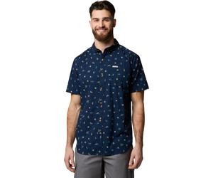 Columbia Rapid Rivers Printed Herren Hemden blau Größe S Lifestyle Hautfreundlich