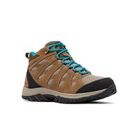 Columbia Redmond III Mid WP wasserdichte Wanderstiefel für Damen, Braun (Khaki II x Sea Level), 41 EU