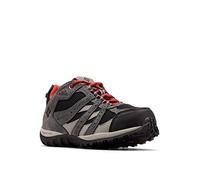 Columbia Redmond WP wasserdichte Wanderschuhe für Kinder, Schwarz (Black x Flame Y), 32 EU