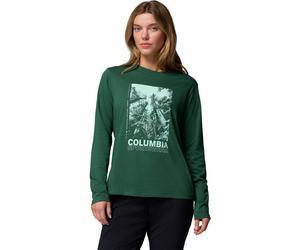 Columbia Rolling Bend Graphic Long Sleeve Crew rain forest, amazing heights (375) L