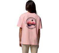 Columbia Rolling Bend Graphic Oversized Damen T-Shirt, rot S