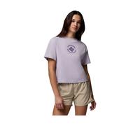 Columbia Rolling Bend Graphic Relaxed Crop Short Sleeve lavender pearl, gem focused (551) L