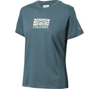 Columbia Ruby Springs Graphic Fitted Damen T-Shirts blau Größe S Lifestyle Atmungsaktiv