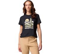 Columbia Ruby Springs Graphic Fitted Short Sleeve black, get hiked (010) S