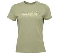 Columbia RUBY SPRINGS GRAPHIC FITTED SS Damen T-Shirt, hellgrün, größe XS