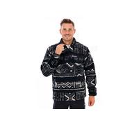 Columbia - Bedrucktes Halb-Zipper Fleece - Rugged Ridge High Pile Half Zip Black Deschutes Days für Herren - Größe XL - Braun Braun XL