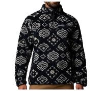 Columbia Men's Rugged Ridge High Pile Half Zip Fleece black checked out, black (014) XXL