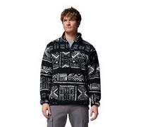 Columbia - Bedrucktes Halb-Zipper Fleece - Rugged Ridge High Pile Half Zip Black Deschutes Days für Herren - Größe XXL - Braun Braun XXL