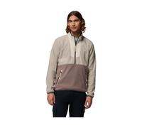 COLUMBIA Fleecepullover mit Stehkragen und Reißverschluss in Hellgrau Melange, Größe XXL