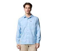 Columbia Silver Ridge Utility Lite Herren-Langarmshirt mit Karomuster, Ripple Blue Large Blur Check, Klein