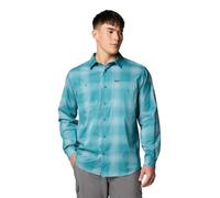 Columbia Silver Ridge Utility Lite Herren-Langarmshirt mit Karomuster, River Blue Large Blur Check, XL