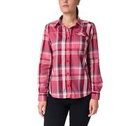 Columbia Sportswear Damen Damen Longsleeve Silver Ridge 2.0 Plaid Long Sleeve, Red Lily Plaid, S, 1841803