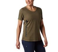 Columbia Sportswear Damen Damen T-Shirt CSC W Pigment T-Shirt, Olive Green, XS, 1837361