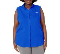 Columbia Sportswear Damen Tamiami Ärmelloses Shirt, Blauer Ara, Gr. 3X