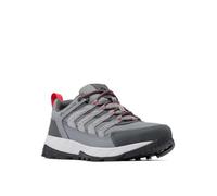 Columbia Strata Trail Low Wanderschuh für Herren, Titanium Grey Steel/Mountain Red, 45 EU Weit