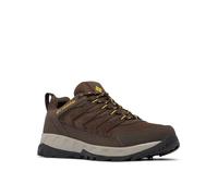Columbia Strata Trail Low wasserdichter Wanderschuh für Herren, Cordovan/Goldgelb, 48 EU Weit