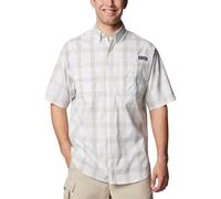Columbia Super Tamiami Herrenhemd, kurzärmelig, Smokey Sage All Over Gingham, Größe L