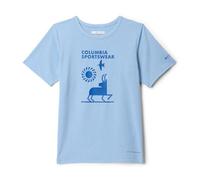 Columbia Tech Trail Graphic Kinder T-Shirts blau Größe 168 Trekking Elastisch
