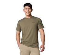 Columbia Tech Trail Utility, kurzärmelig, für Herren, Steingrün, Large Hoch