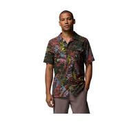 Columbia Herren Tech Trail Utility Printed Hemd (Größe XXL, braun)