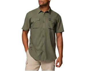 Columbia - Technisches Hemd mit Sonnenschutz und Feuchtigkeitstransport - Herren - Silver Ridge Utility II SS Stone Green - Silver Ridge Grün M