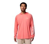 Columbia Terminal Tackle Big & Tall Hoodie für Herren, Melonade/weißes Logo, Small