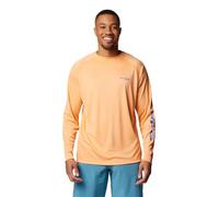 Columbia Terminal Tackle Langarm-Angelshirt für Herren, Helles Nektar/blaues Logo, Mittel