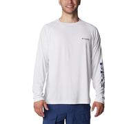 Columbia Sportswear Langarm-Angelshirt Terminal Tackle Herren Weiß mit Nightshade-Logo XXL
