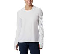 Columbia Tidal Tee Hoodie für Damen, Weiß/Cirrus Grey Logo, 1X