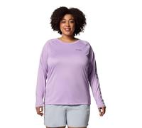 Columbia Tidal Tee II Langarmshirt für Damen, Hortensien/schwarzes Logo, Groß