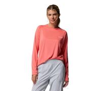 Columbia Tidal Tee II Langarmshirt für Damen, Melonade/weißes Logo, Groß