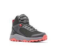 Columbia Trailstorm Ascend Mid WP wasserdichte Wanderstiefel für Damen, Grau (Dark Grey x Red Coral), 36 EU