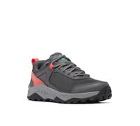 Columbia Trailstorm Ascend Waterproof, wasserdichte Trekking- und Wanderschuhe mit niedrigem Bund, Dark Grey/Red Coral,