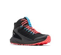 Columbia Trailstorm Mid Waterproof wasserdichte Trekking Und Wanderstiefel für Damen, Schwarz (Black x White), 36 EU