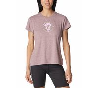 Columbia - Women's Sloan Ridge Graphic S/S Tee - Funktionsshirt, Gr. XS, rosa (FigHeather/NaturallyBoundless)