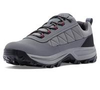 Columbia Transverse Hike Low Waterproof, Titanium Grey Steel/Mountain Red, 10.5 Wide