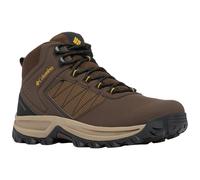 Columbia Men's Transverse Hike Waterproof, Waterproof Mid Rise Trekking and Hiking Boots, Cordovan/Golden Yellow, 6