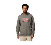 Columbia Trek™ Graphic Kapuzenpullover S Charcoal Heather / Columbia Badge Label