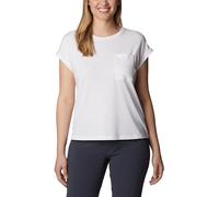 Columbia BOUNDLESS TREK SHORT SLEEVE TEE Damen T-Shirt, weiß, größe XL