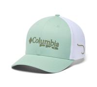 Columbia Unisex-Baseballkappe, PFG-Logo, Mesh, Misty Jade/Weiß/Haken, Größe L/XL