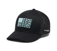 Columbia Unisex-Erwachsene PFG Fish Flag Mesh Ball Cap Verschluss, Schwarz/Schwarz, L-XL