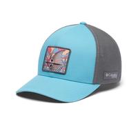 Columbia Unisex-Erwachsene PFG Patch Mesh Ball Cap Baseballkappe, Vintage Blue/Redfish Shine, M