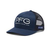 Columbia Unisex Hooks PFG Mesh Snap Back Haken Ball Cap, blau/weiß, Einheitsgröße