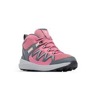 Columbia Unisex Kid's Youth Peakfreak Rush Mid Waterproof Rise Trekking and Hiking Boots, Rosette Pink Haze, 37 EU