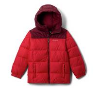 Columbia Unisex Kinder Puffect Hooded Jacket Pufferjacke Mit Kapuze, Mountain Red, Rich Wine, 128 EU