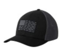 Columbia Unisex PFG-Mesh-Fischflaggen-Baseballkappe, schwarz/Graphit, Größe S/M