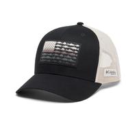 Columbia Unisex PFG Fischflagge Mesh Snap Back Hut, Schwarz/Dark Stone, Einheitsgröße, Schwarz/Dark Stone, Einheitsgre
